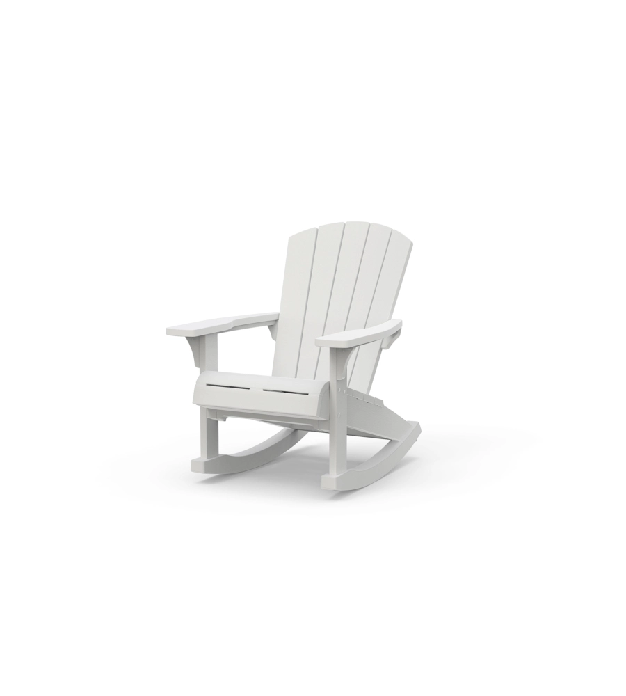 SEDIA DA ESTERNO DONDOLO "ROCKING" COLORE BIANCO, 80,.5X92X100,5 CM - KETER